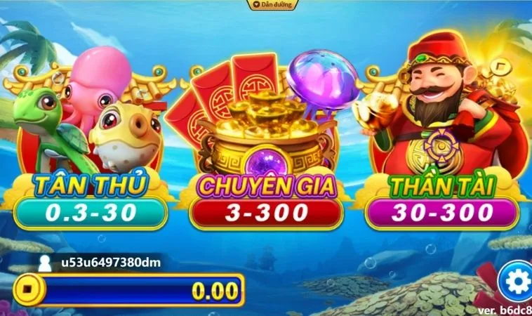 Hướng Dẫn Chi Tiết Cách Chơi Bắn Cá Thần Tài Hay88 Hiệu Quả 2 Các phòng chơi trong game Bắn Cá Thần Tài Hay88