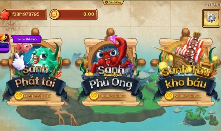 Cách Chơi Game Bắn Cá Vua Hải Tặc Tại Hay88 Hiệu Quả Nhất 2 Các phòng chơi trong game Bắn Cá Vua Hải Tặc Tại Hay88