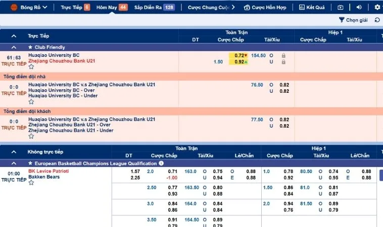 Tìm Hiểu Cá Cược Bóng Rổ Hay88 - Hướng Dẫn Chi Tiết Cho Người Chơi 2 Bảng kèo cá cược bóng rổ Hay88